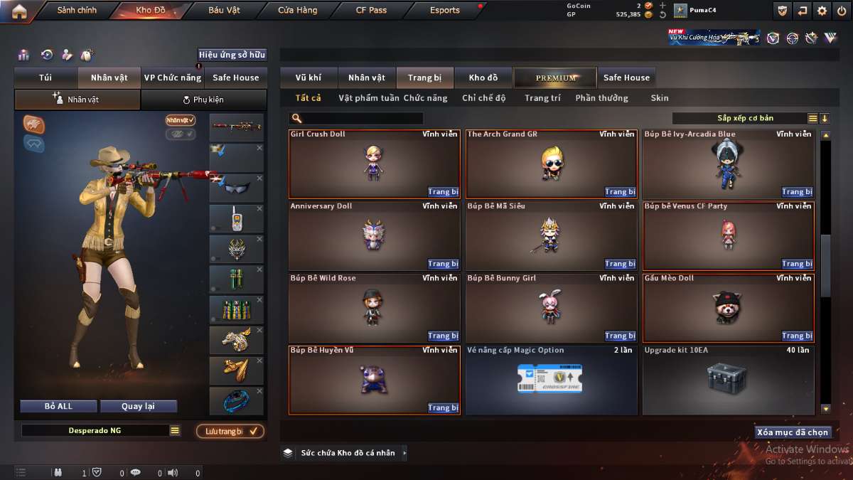 shop acc cf uy tin gia re